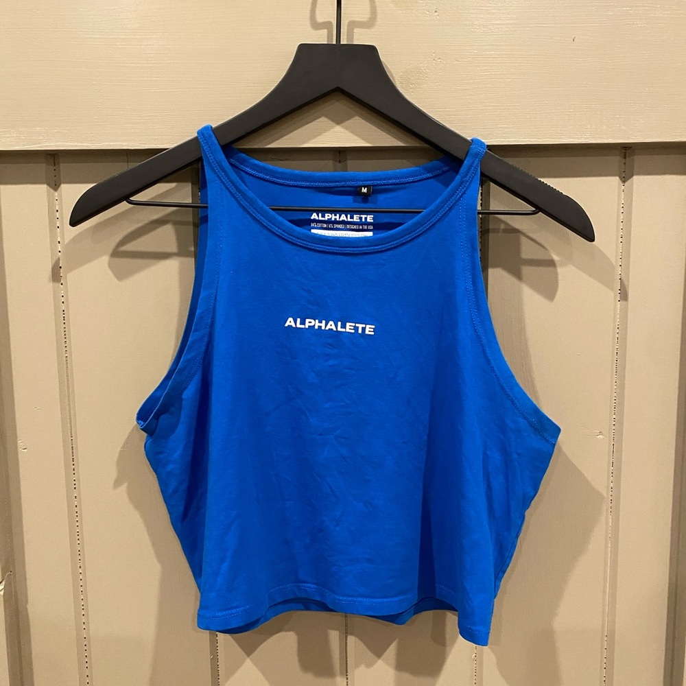 Alphalete High Neck Crop Tank